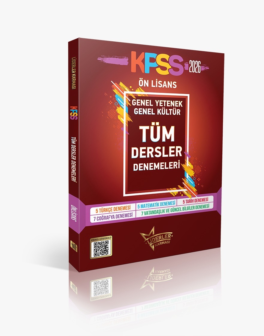KPSS TÜM DERSLER ÖNLİSANS DENEME SETİ KPSS TÜM DERSLER ÖNLİSANS DENEME SETİ