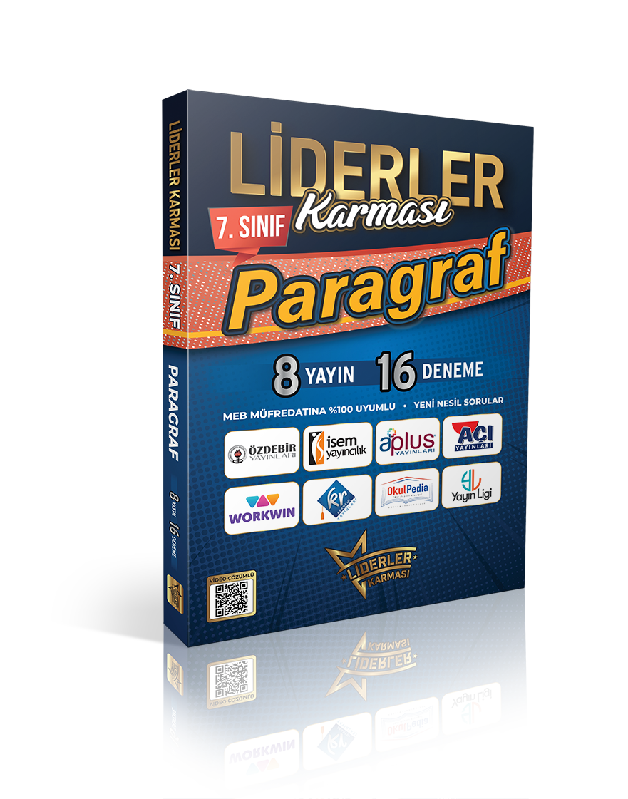 LİDERLER KARMASI 7.SINIF PARAGRAF DENEMELERİ SETİ - 8 YAYIN 16 DENEME