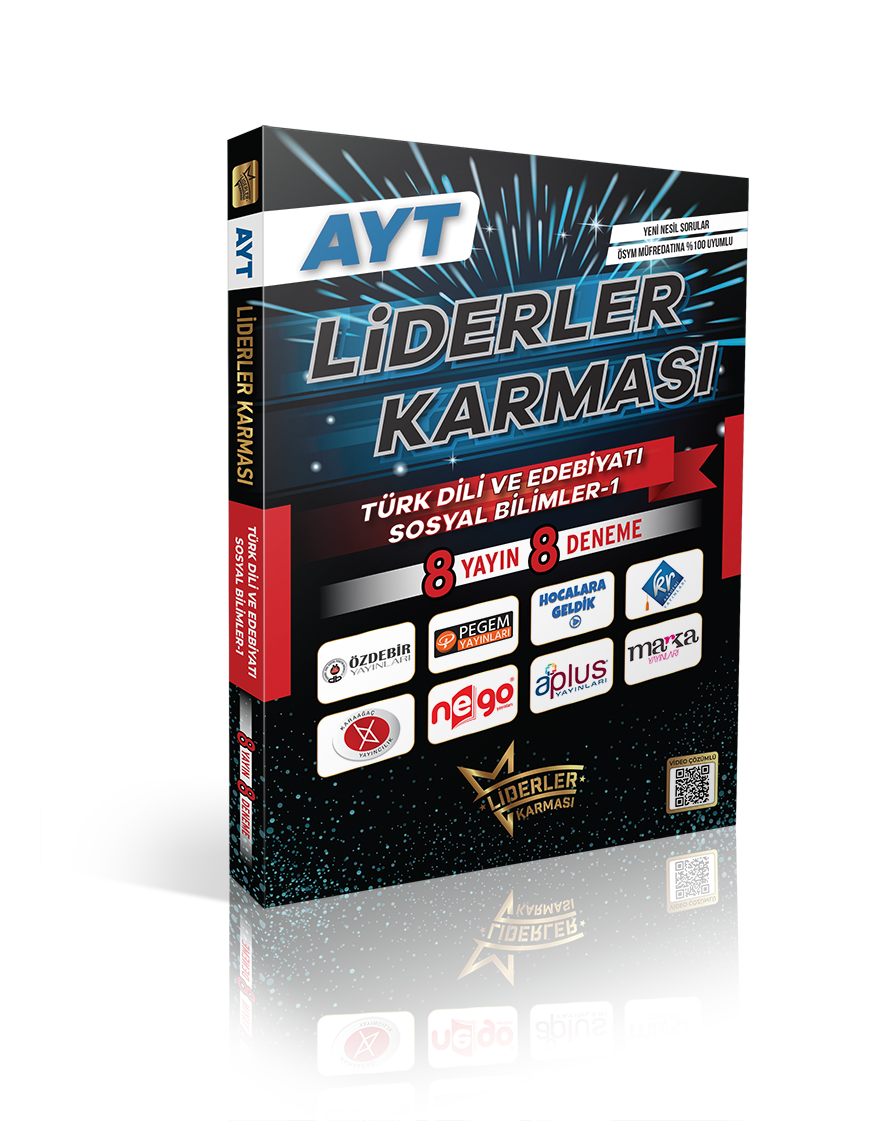 LİDERLER KARMASI AYT TÜRK DİLİ VE EDEBİYATI-SOSYAL-1 DENEMELERİ - 8 YAYIN 8 DENEME