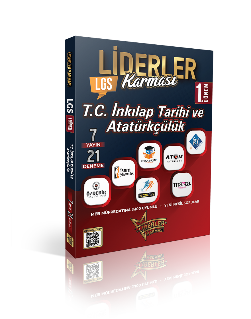 LİDERLER KARMASI LGS 1.DÖNEM İNKLAP TARİHİ DENEMELERİ SETİ - 7 YAYIN 21 DENEME