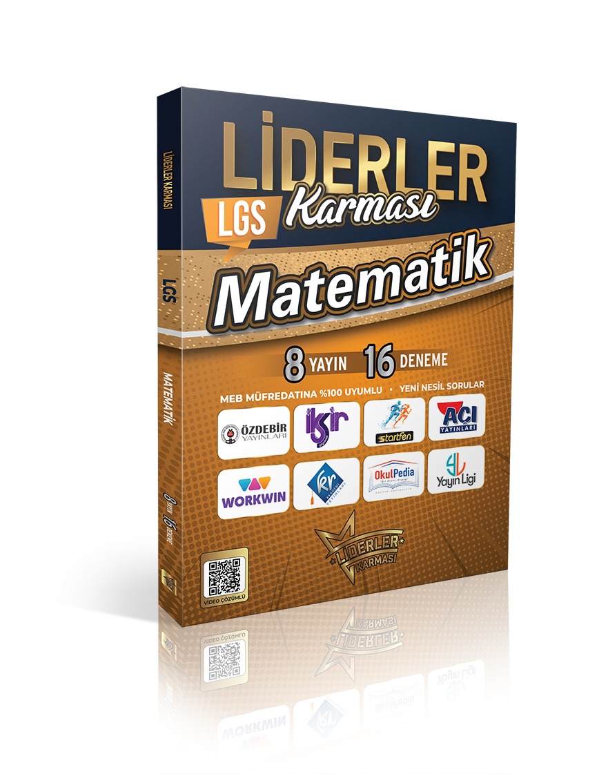 LİDERLER KARMASI LGS MATEMATİK DENEMELERİ SETİ - 8 YAYIN 16 DENEME