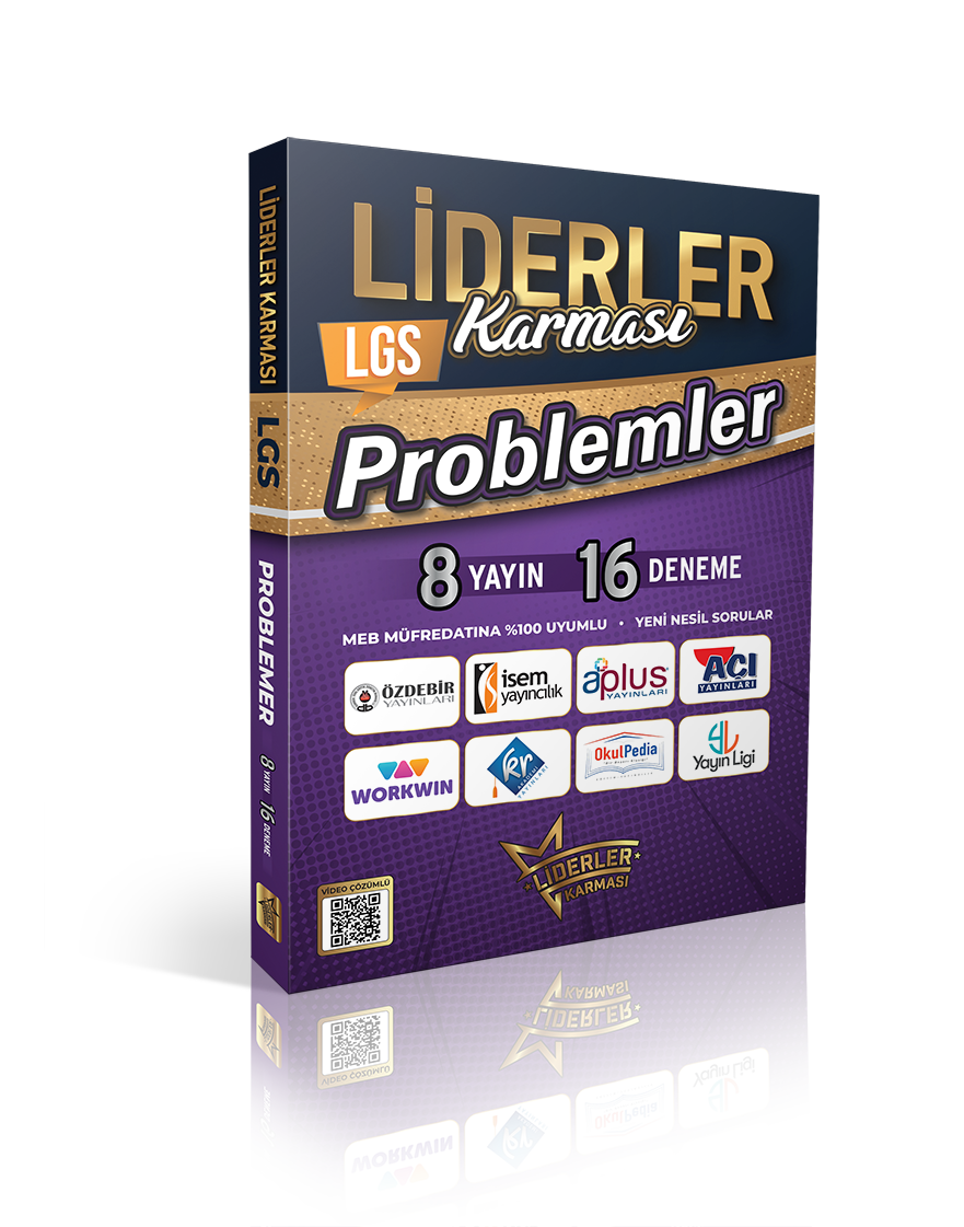 LİDERLER KARMASI LGS PROBLEMLER DENEMELERİ SETİ - 8 YAYIN 16 DENEME LİDERLER KARMASI LGS PROBLEMLER DENEMELERİ SETİ - 8 YAYIN 16 DENEME