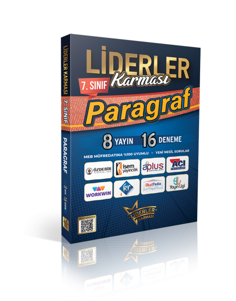 LİDERLER KARMASI 7.SINIF PARAGRAF DENEMELERİ SETİ - 8 YAYIN 16 DENEME
