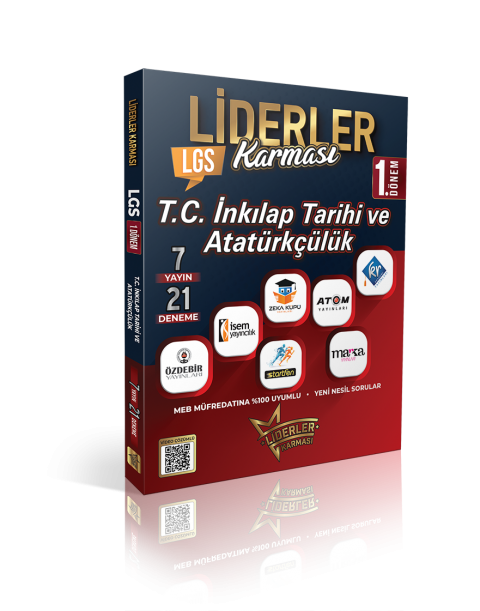 LİDERLER KARMASI LGS 1.DÖNEM İNKLAP TARİHİ DENEMELERİ SETİ - 7 YAYIN 21 DENEME