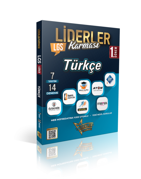 LİDERLER KARMASI LGS 1.DÖNEM TÜRKÇE DENEMELERİ SETİ - 7 YAYIN 14 DENEME